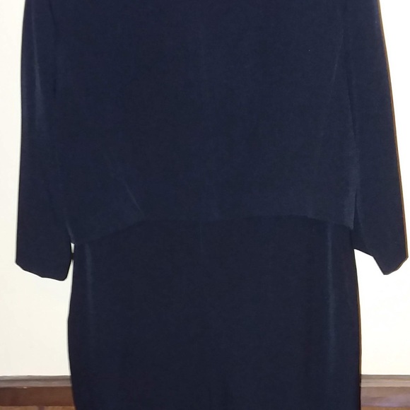 Black sheath dress with jacket - Picture 2 of 6